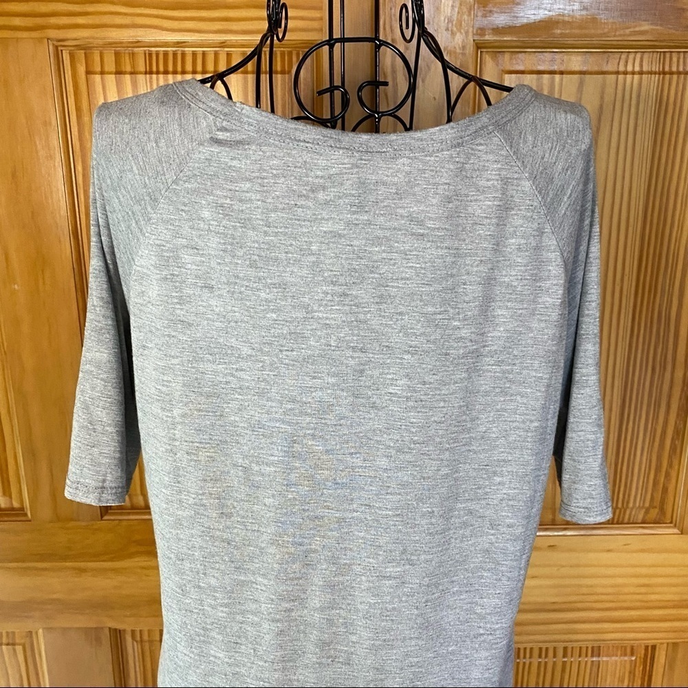 Fair Oaks Scoop Neck Flag Anchor T-shirt Gray Size Medium - Picture 5 of 9